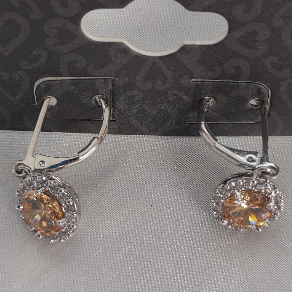Citron Yellow Nov Birthstone Earrings